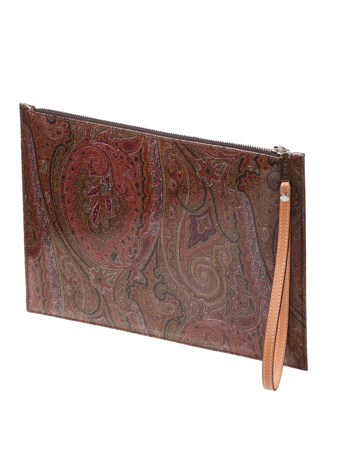 shop ETRO  Porta ipad: Etro porta iPad con pegaso bianco e maxi logo.
Chiusura con zip.
Laccio per il polso.
Tasca interna.
Dimensioni: 30 cm x 22 cm.
Composizione: 49% cotone 36% poliuretano 15% poliestere.
Fabbricato in Italia.. 1N460 7047-0600 number 3911154